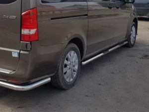 Пороги боковые Mercedes Vito / V W447 (14-) - трубы 4