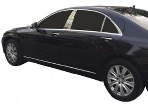 Хром молдинги на двери Mercedes S W222 (14-20) 4