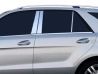 Хром молдинги дверних стійок Mercedes ML/GLE W166 (11-19) 4