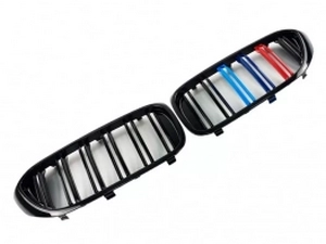 Решётка BMW 5 G30 / G31 (17-20) - цветные двойные рёбра 2