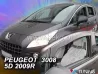 Дефлектори вікон Peugeot 3008 I (T84; 09-16) - Heko (вставні) 3