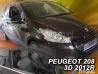 Дефлектори вікон Peugeot 208 I (A9; 12-19) 3D - Heko (вставні) 4