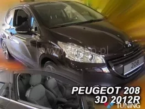 Дефлектори вікон Peugeot 208 I (A9; 12-19) 3D - Heko (вставні) 4