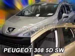 Дефлекторы окон Peugeot 308 I (T7; 08-13) SW - Heko (вставные) 4