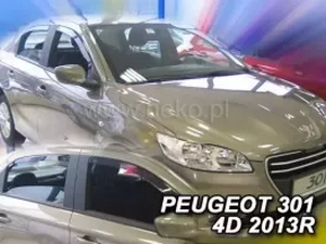 Дефлекторы окон Peugeot 301 (12-) - Heko (вставные) 3