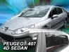 Дефлектори вікон Peugeot 407 (04-11) Sedan - Heko (вставні) 4