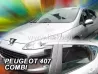 Дефлектори вікон Peugeot 407 (05-11) Універсал - Heko (вставні) 4
