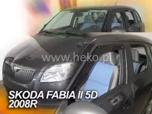 Дефлектори вікон Skoda Fabia II (5J; 08-14) Універсал - Heko (вставні) 4