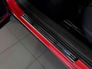 Накладки на пороги VW Tiguan II / Allspace (16-23) - Avisa (чёрные) 4
