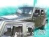 Дефлектори вікон Jeep Wrangler (JK; 07-17) 3D/5D - Heko (вставні) 3