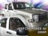 Дефлектори вікон Jeep Cherokee (KK; 08-13) 5D - Heko (вставні) 3
