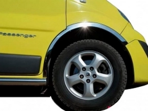 Накладки на арки Renault Trafic III (14-) - нержавейка 2