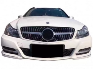 Решётка Mercedes C W204 (07-14) - Diamond Silver 3