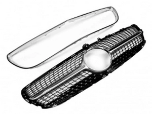 Решётка Mercedes CLS C218 (15-18) рестайлинг - Diamond Silver 2
