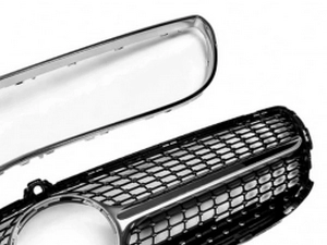 Решётка Mercedes CLS C218 (15-18) рестайлинг - Diamond Silver 3
