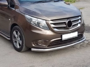 Защита передняя Mercedes Vito W447 (14-) - труба одинарная 2