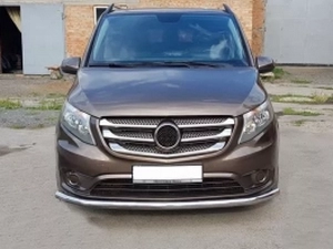 Защита передняя Mercedes Vito W447 (14-) - труба одинарная 3