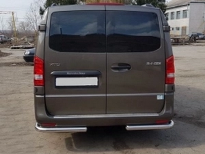 Защита задняя Mercedes Vito / V W447 (14-) - углы трубками 3
