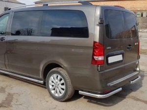 Защита задняя Mercedes Vito / V W447 (14-) - углы трубками 4
