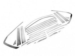 Хром полные молдинги окон Toyota LC 200 (07-21) 4