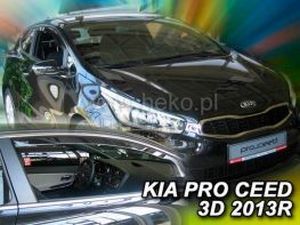 Дефлектори вікон Kia Pro Ceed II (JD; 13-18) 3D - Heko (вставні) 3