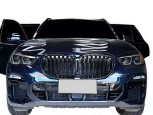Решётка BMW X5 G05 (19-23) - двойная рёбра (глянцевая) 3