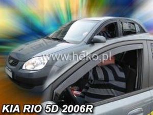 Дефлектори вікон Kia Rio II (JB; 05-11) 5D HB - Heko (вставні) 3