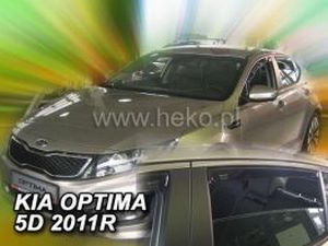 Дефлектори вікон KIA Optima III (TF; 10-15) 5D - Heko (вставні) 4