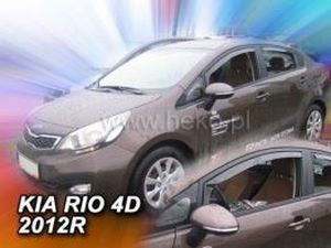 Дефлектори вікон KIA Rio III (11-17) Sedan - Heko (вставні) 3