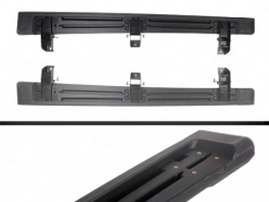 Пороги боковые Jeep Wrangler JL (18-) 2D/4D - OEM (чёрные) 3