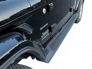 Пороги боковые Jeep Wrangler JL (18-) 2D/4D - OEM (чёрные) 6