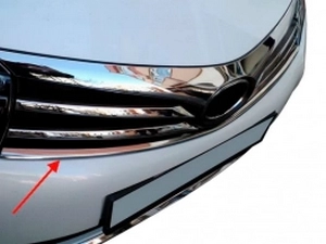 Хром накладка на решетку Toyota Corolla XI (13-15) 3