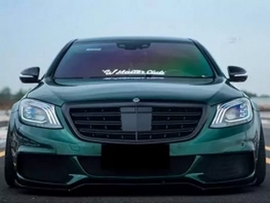 Решітка Mercedes S W222 (14-20) - S65 AMG (чорний мат) 4