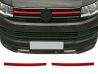 Червоні верхні накладки на решітку VW T6 (15-19) – 2 шт. 1