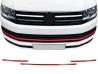 Червоні накладки на решітку бампера VW T6 (15-19)