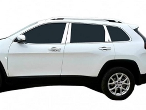 Хром молдинги дверних стійок Jeep Cherokee V (KL; 14-) 4