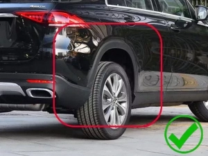 Брызговики Mercedes GLE W167 (19-) без порогов - Premium 4
