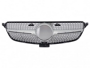 Решётка Mercedes GLE Coupe C292 (15-19) - Diamond (серебряная) 2