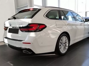 Накладка на задний бампер BMW 5 G31 LCI (20-23) - Avisa (чёрная) 7