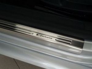 Накладки на пороги VW Passat B6 (05-10) - Avisa (сталеві) 4