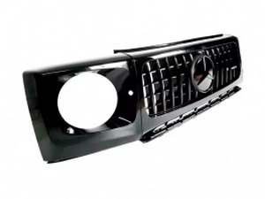 Решітка та накладки на фари Mercedes G III W463 (18-) - GT Black 2