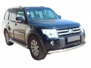 Захист передній Mitsubishi Pajero Wagon IV (06-21) - труба одинарна 3