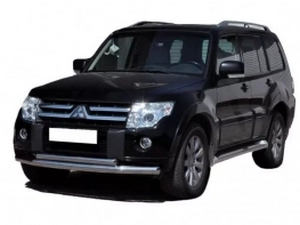 Защита передняя Mitsubishi Pajero Wagon IV (06-21) - труба двойная 4