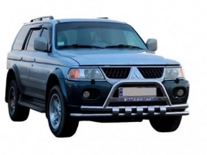 Кенгурятник Mitsubishi Pajero Sport I (96-08) - с зубьями 2