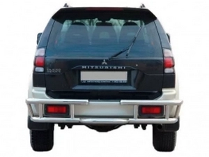 Захист задній Mitsubishi Pajero Sport I (96-08) - ексклюзив 2