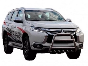 Кенгурятник Mitsubishi Pajero Sport III (15-) - с грилем (высокий) 2