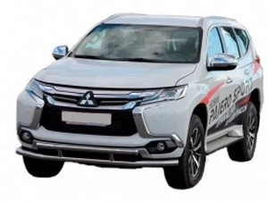 Захист передній Mitsubishi Pajero Sport III (15-) - труба подвійна 3