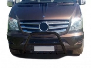 Кенгурятник Mercedes Sprinter W906 (06-18) - чорний 4