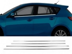 Хром нижні молдинги вікон Mazda 3 II (BL; 09-13) Hatchback 1