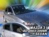 Дефлекторы окон Mazda 3 I (03-09) Sedan - Heko (вставные)